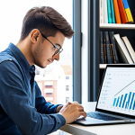 **

"A young, fully clothed individual (male or female - non-specific), dressed in modest clothing, thoughtfully reviewing a budget spreadsheet on a laptop in a bright, modern home office. Safe for work. Background shows neatly organized bookshelves and a window with a view of a calm, sunny cityscape. Focus on financial planning and a sense of hope for the future. Appropriate content. Perfect anatomy, correct proportions, well-formed hands, professional illustration, family-friendly."

**