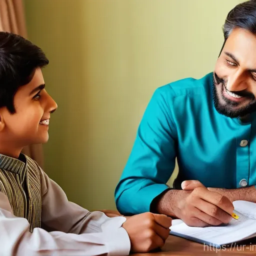 40대의 배당 투자 전략과 사례 - **Title: Aspiring to Financial Freedom: A Family's Vision**
A warm, candid portrait of a Pakista...